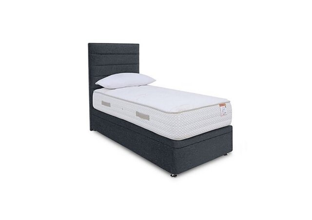 Sleep Story 2000 Electric End Ottoman Divan Set - Small Single - Carbon