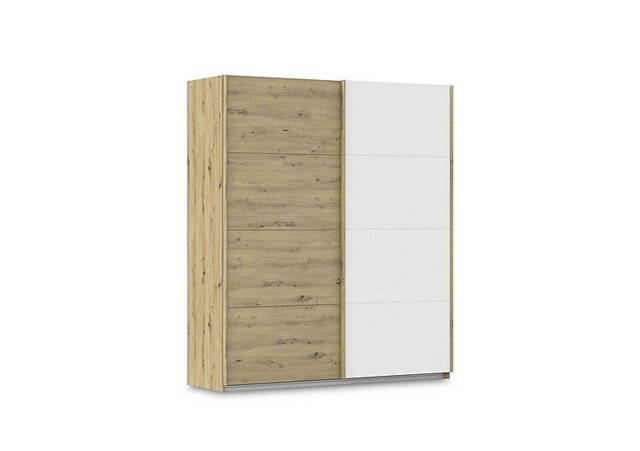 Rauch - Freja 181cm 2 Door Sliding Two Toned Wardrobe - Alpine White