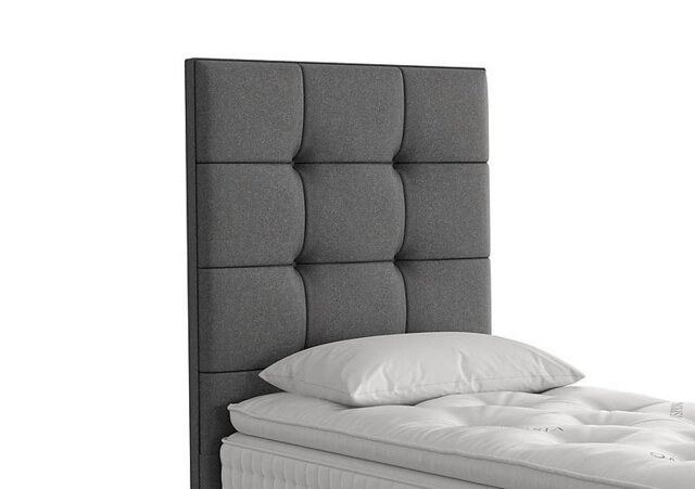 Vispring - Langdon Floor Standing Headboard - Single - Tweed Charcoal