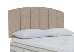 Sleepeezee - Banff Strutted Headboard - King Size - Tweed Biscuit