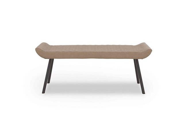 Ion Faux NC Leather Low Dining Bench - Light Brown