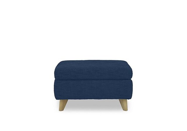 Malmo Fabric Coffee Table Storage Footstool - R330 Steel Blue