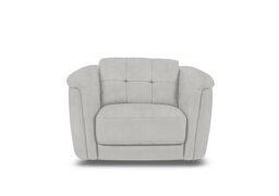 Monarch Fabric Cuddler Chair - Manhattan Stone