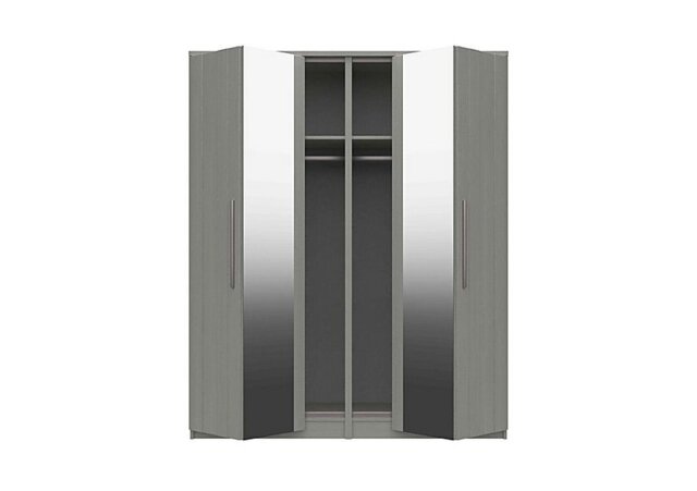 London Bedrooms - Victoria 4 Door Bifold Wardrobe with Mirrors