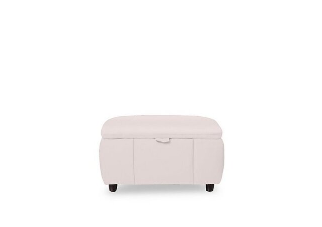 Inca NC Leather Storage Footstool - Cotton