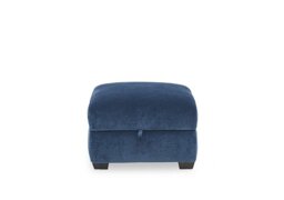 Flex Fabric Storage Footstool - R330 Steel Blue