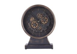Palladium Mantel Clock - Black & Gold