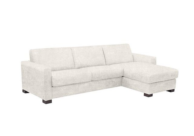 Nicoletti - Alcova 3 Seater Right Hand Facing Fabric Sofa Bed and Storage Chaise with Box Arms - Sofas and Armchairs - In Time for Christmas