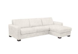 Nicoletti - Alcova 3 Seater Right Hand Facing Fabric Sofa Bed and Storage Chaise with Box Arms - Sofas and Armchairs - In Time for Christmas
