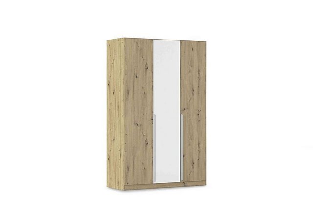 Rauch - Freja 136cm 3 Door Hinged Two Toned Wardrobe - Alpine White
