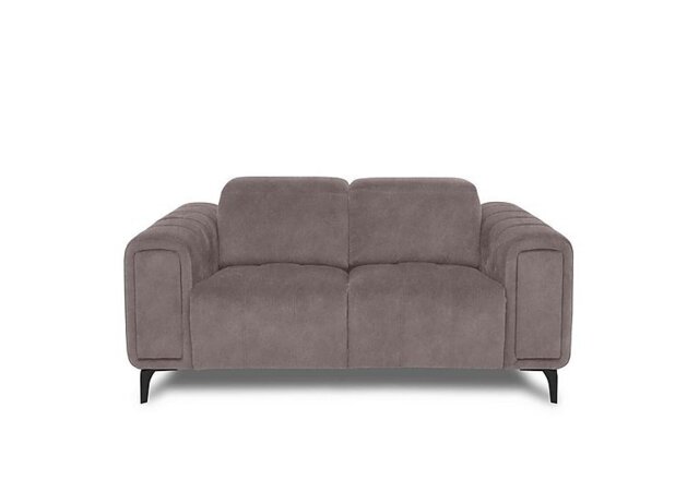Elphaba Fabric 2 Seater Sofa with Storage Arms - Marble Charcoal Grey