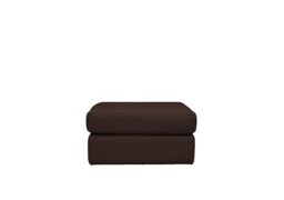 G Plan - Seattle Leather Footstool - Capri Oak