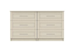 London Bedrooms - Fenchurch 6 Drawer Wide Chest - Champagne