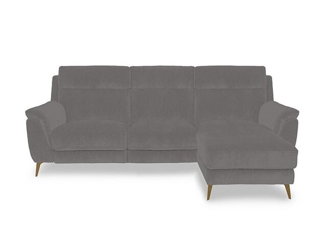 Eclipse Fabric 3 Seater Power Recliner Right Hand Facing Chaise End Sofa with Power Headrests