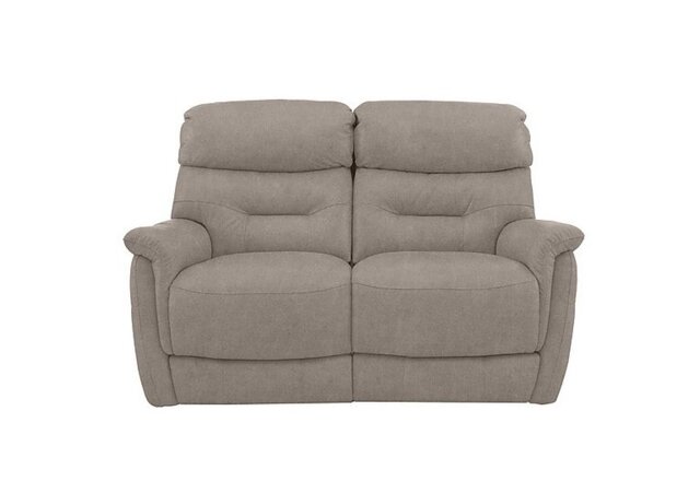 Chicago 2 Seater Fabric Power Recliner Sofa - Silver