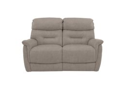 Chicago 2 Seater Fabric Power Recliner Sofa - Silver