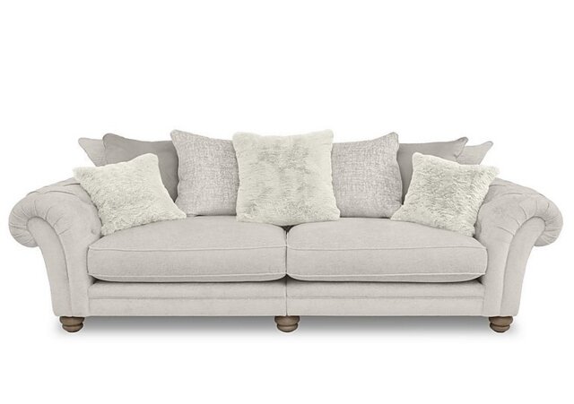 Ideal Home - Cotswold Grand Split Frame Scatter Back Sofa - Darwin Ivory
