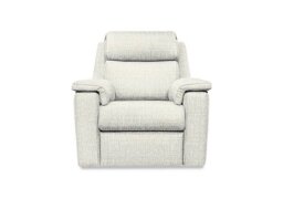G Plan - Thornbury Fabric Power Recliner Chair with Power Headrest and Power Lumbar - Waffle Taupe