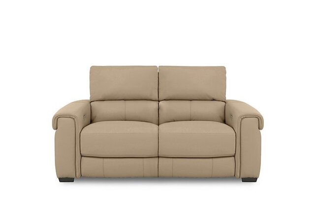 World of Leather - Nixon Leather 2 Seater Power Recliner Sofa - Nude