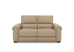 World of Leather - Nixon Leather 2 Seater Power Recliner Sofa - Nude