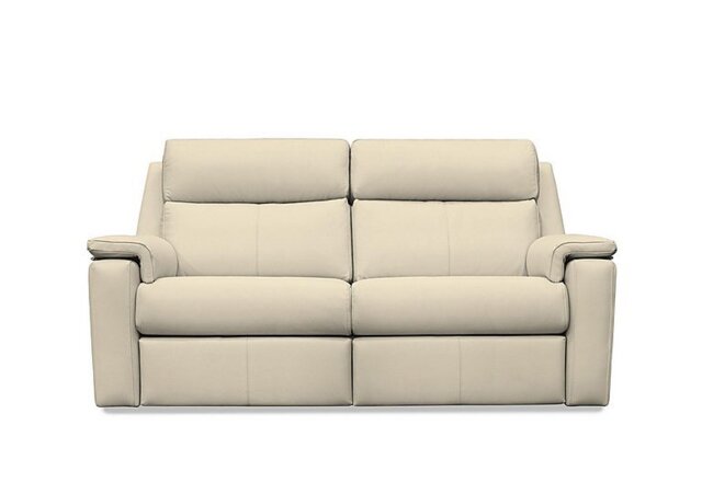 G Plan - Thornbury 3 Seater Leather Sofa - No Recliner - Cambridge Stone