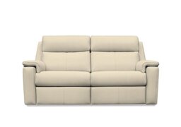 G Plan - Thornbury 3 Seater Leather Sofa - No Recliner - Cambridge Stone