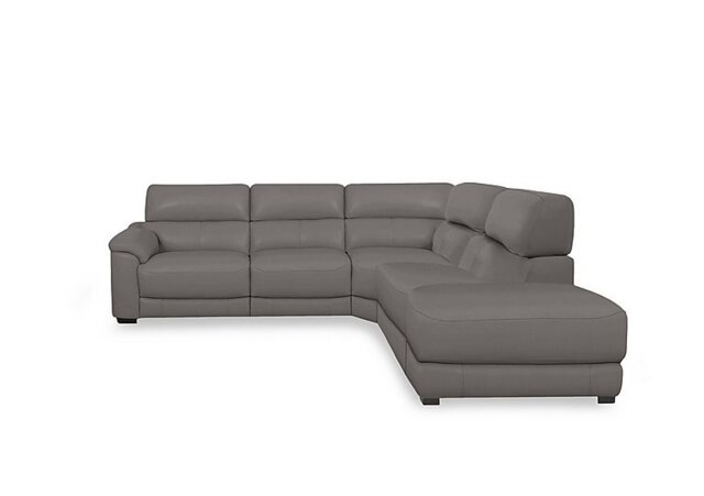 World of Leather - Nova BV Leather Power Recliner Right Hand Facing Chaise End Sofa with Power Headrests - BV Elephant