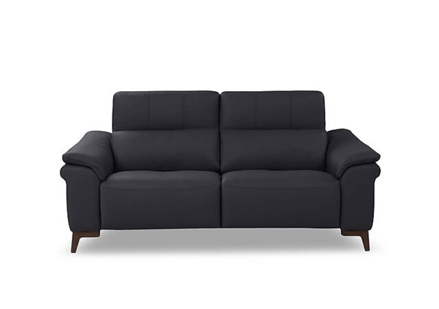 Nicoletti - Marconi 2 Seater Leather Recliner Sofa with Headrests and Power Lumbar - Torello Blu