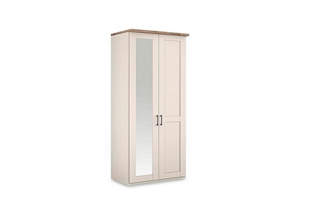 Wiemann - Adeline 2 Door Hinged Wardrobe With Left Hand Mirror - Champagne