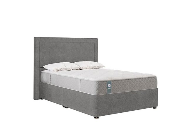 Sealy - Claremont Divan Set - Double - Wool Silver Fox