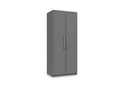 London Bedrooms - Bexley 2 Door Wardrobe - Dust Grey Gloss
