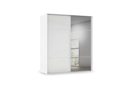 Rauch - Haven 210cm 2 Door Slider Wardrobe with 1 Glass and 1 Mirror Door