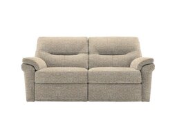 G Plan - Seattle 2.5 Seater Fabric Power Recliner Sofa with Power Lumbar and Heated Seats - Kampala Beige