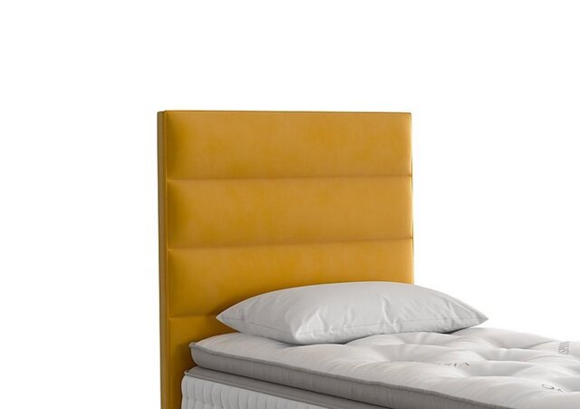 Vispring - Farleigh Floor Standing Headboard - Single - Plush Saffron
