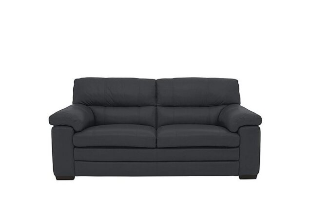 World of Leather - Cozee 2 Seater Pure Premium Leather Sofa - Shale Grey