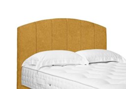Artisan Collection Bow Standard Floor Standing Headboard - King Size - Tweed Mustard