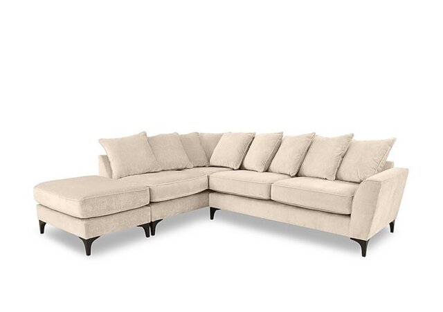Primrose Scatter Back Left Hand Facing Corner Sofa with Footstool