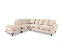Primrose Scatter Back Left Hand Facing Corner Sofa with Footstool