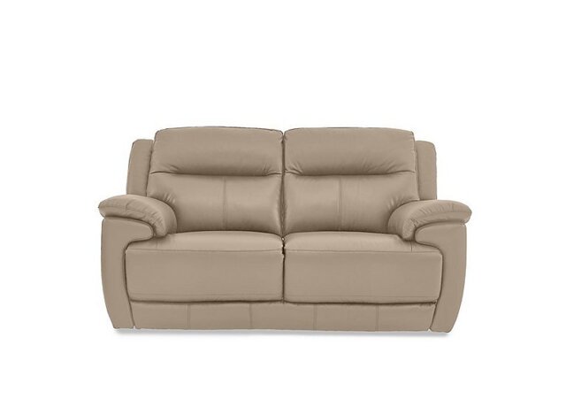 World of Leather - Touch 2 Seater NC Leather Sofa - NC Pebble
