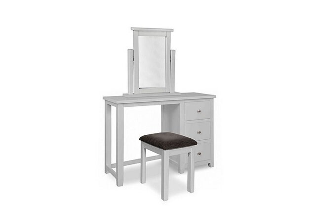 Grace Dressing Table with Stool and Mirror - Grey - Bedroom Furniture - In Time for Christmas