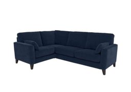 Ideal Home - Brondby Small Fabric Left Hand Facing Corner Sofa - R330 Steel Blue