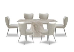 Elegante Dining Table and 6 Chairs - 180-cm