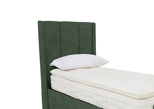 Artisan Collection Ryo High Floor Standing Headboard - Single - Tormaline Green