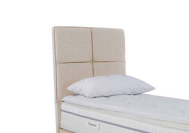 Sleepeezee - Dalmore Floor Standing Headboard - Single - Tweed Cream