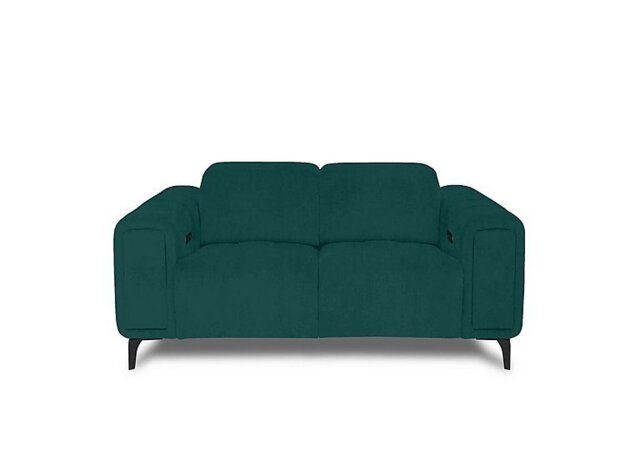 Elphaba Fabric 2 Seater Power Recliner Sofa with Storage Arms - Opulence Teal
