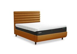 TEMPUR - Arc Disc Bed Frame with Vectra Headboard - Super King - Matt Black