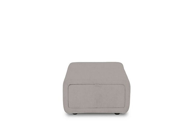 Elphaba Fabric Storage Footstool - Opulence Silver