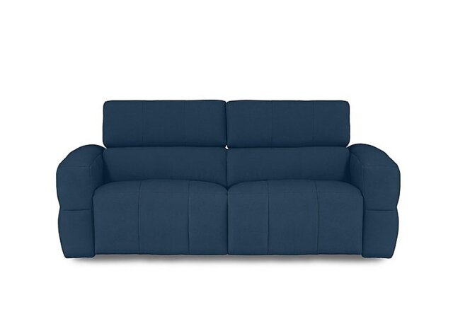 Cube Fabric 3 Seater Power Recliner Sofa with Power Headrests