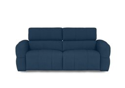 Cube Fabric 3 Seater Power Recliner Sofa with Power Headrests