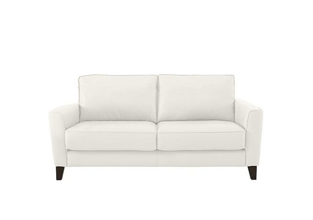 Ideal Home - Brondby 2 Seater Leather Sofa - BV Star White